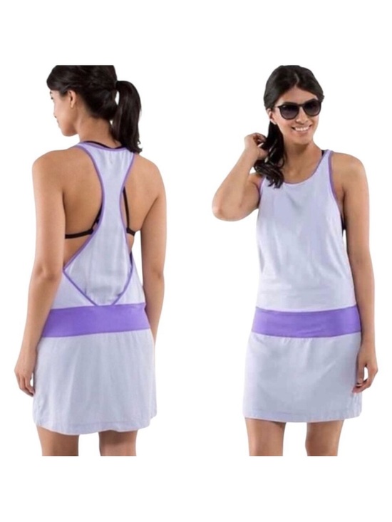 lululemon athletica Dresses & Skirts - Lululemon Blissed Out dress sz 8 Cool Breeze Power Purple vintage y2k festival